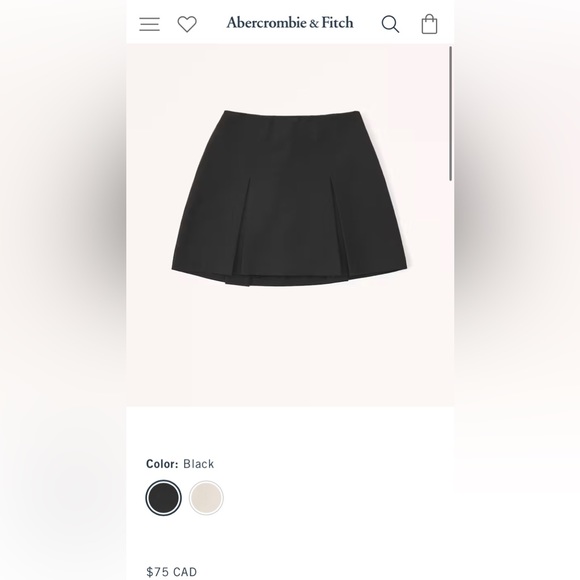 Pleated Menswear Mini Skort - Picture 3 of 3